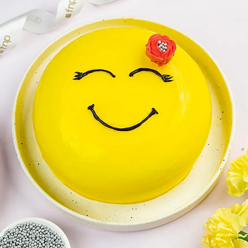Smiley Face Pineapple Cake