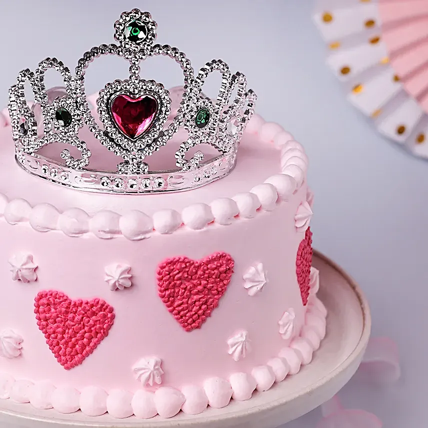 Princess Heart Strawberry Cake