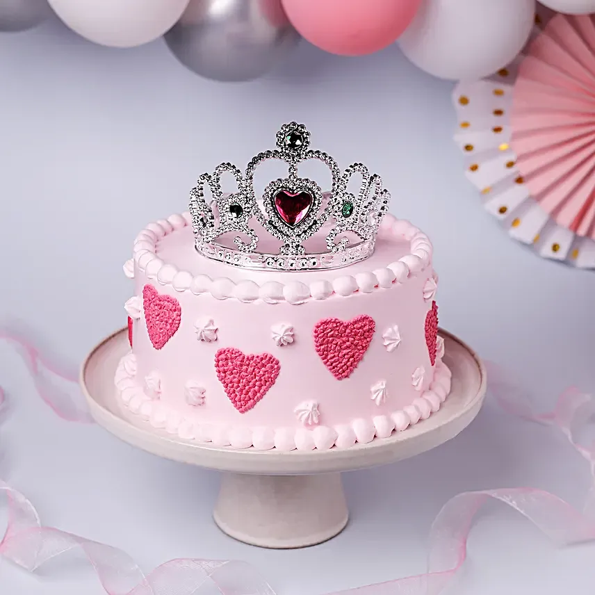 Princess Heart Strawberry Cake